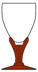 310 Amber Water Goblet by Seneca-1