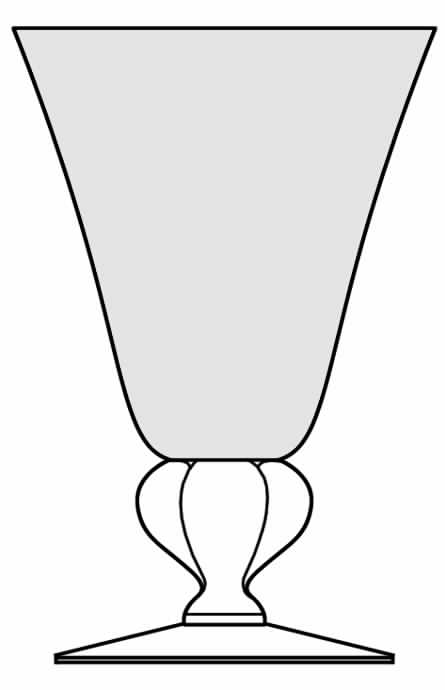 520 Cranberry Flashed Water Goblet by Seneca-1