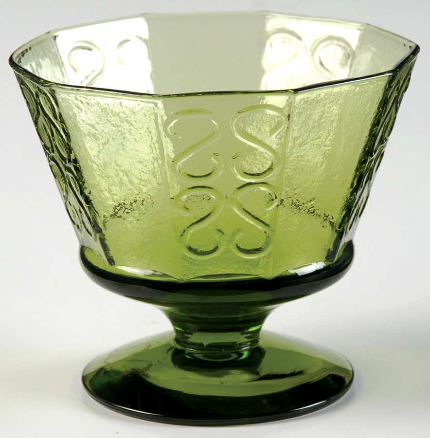 Brocado Green Champagne/Tall Sherbet by Seneca-1
