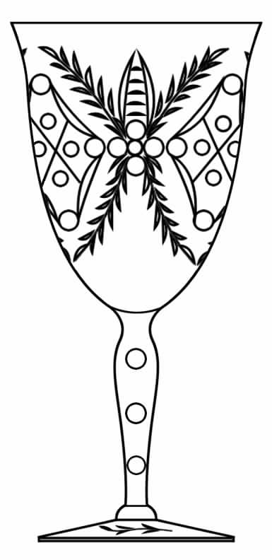 Butterfly Water Goblet by Seneca-1