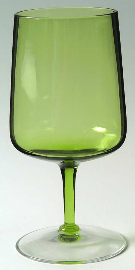 Cabaret Green Water Goblet by Seneca-1