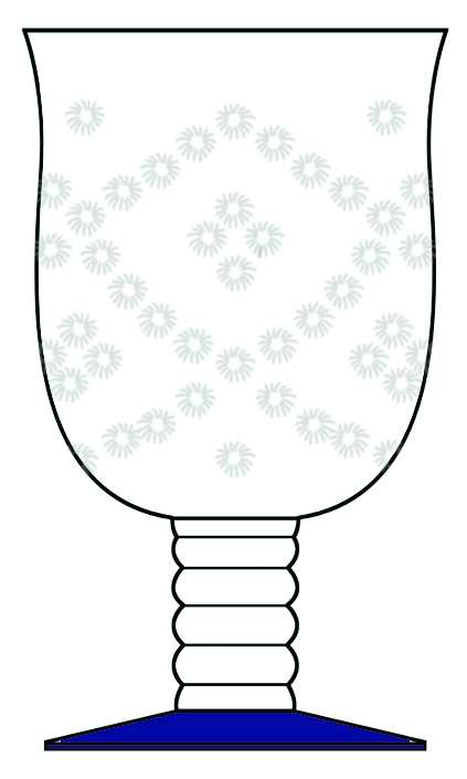 Candlewick Cobalt Blue Water Goblet by Seneca-1