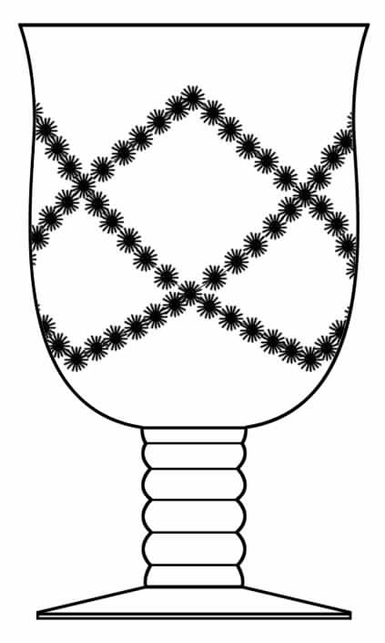 Candlewick Black Water Goblet by Seneca-1