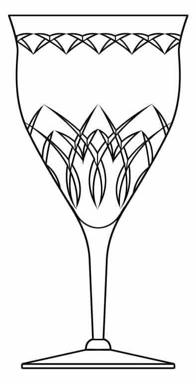 Capistrano (Stem 1965, Cut Criss Cross) Water Goblet by Seneca-1