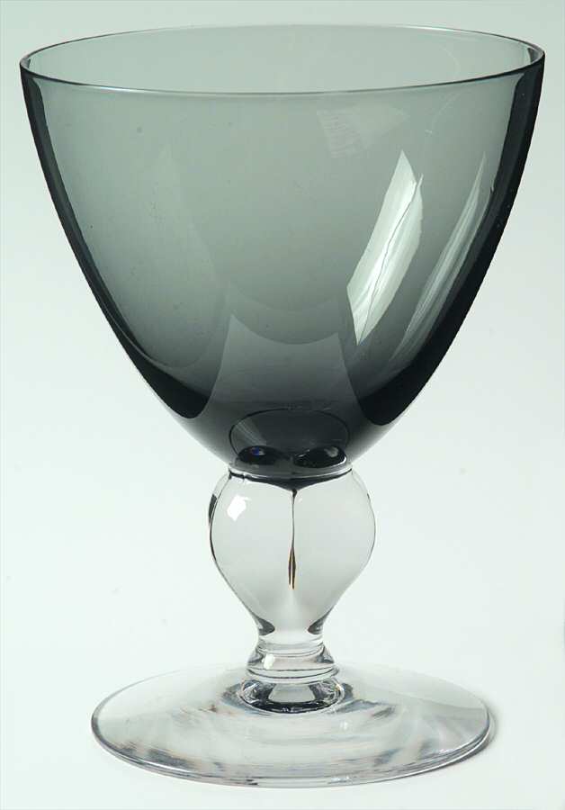 Charcoal (Stem #526) Water Goblet by Seneca-1