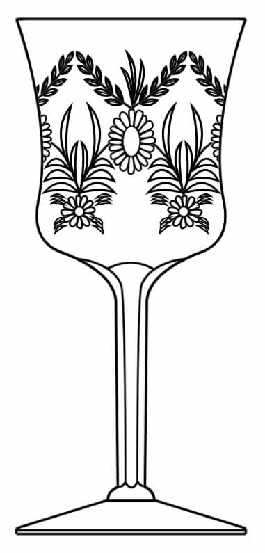 Classic (Cut 1450) Water Goblet by Seneca-1