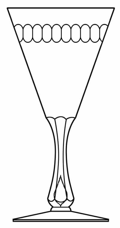 Classic (Cut 1121) Water Goblet by Seneca-1