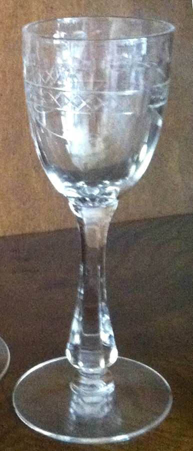 Colfax (Cut 1002, Stem 9936) Cordial Glass by Seneca-1