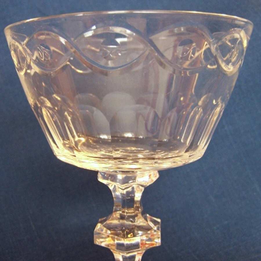 Cut 1009 Champagne/Tall Sherbet by Seneca-1