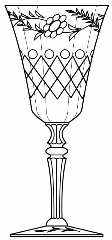 Cut 1063 Water Goblet by Seneca-1