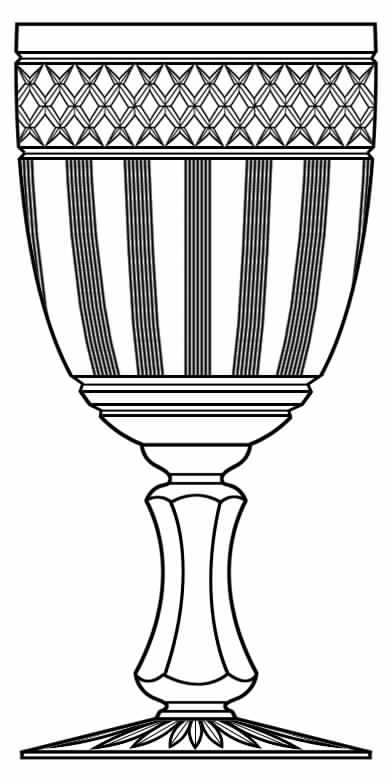 Cut 1077 Water Goblet by Seneca-1