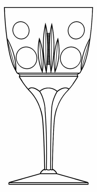 Cut 1114 Water Goblet by Seneca-1