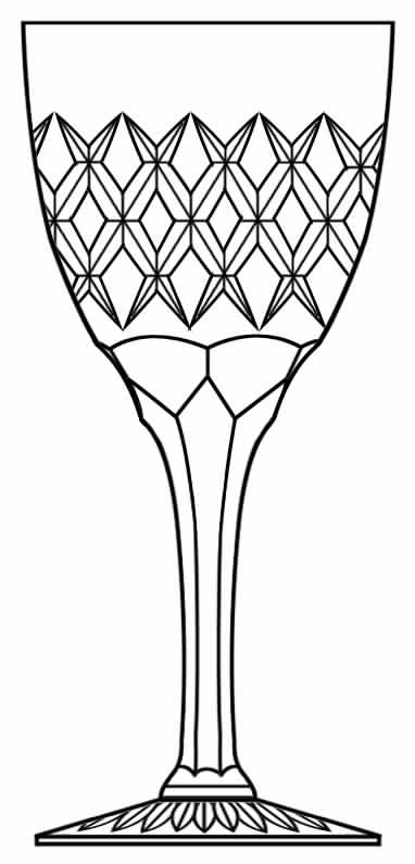 Cut 1176 (Clear) Water Goblet by Seneca-1