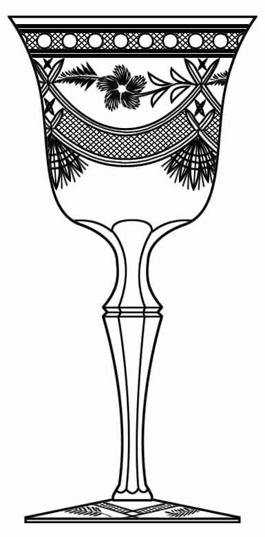 Cut 1195 Water Goblet by Seneca-1