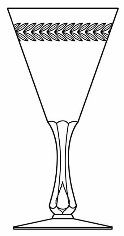 Cut 121 Water Goblet by Seneca-1