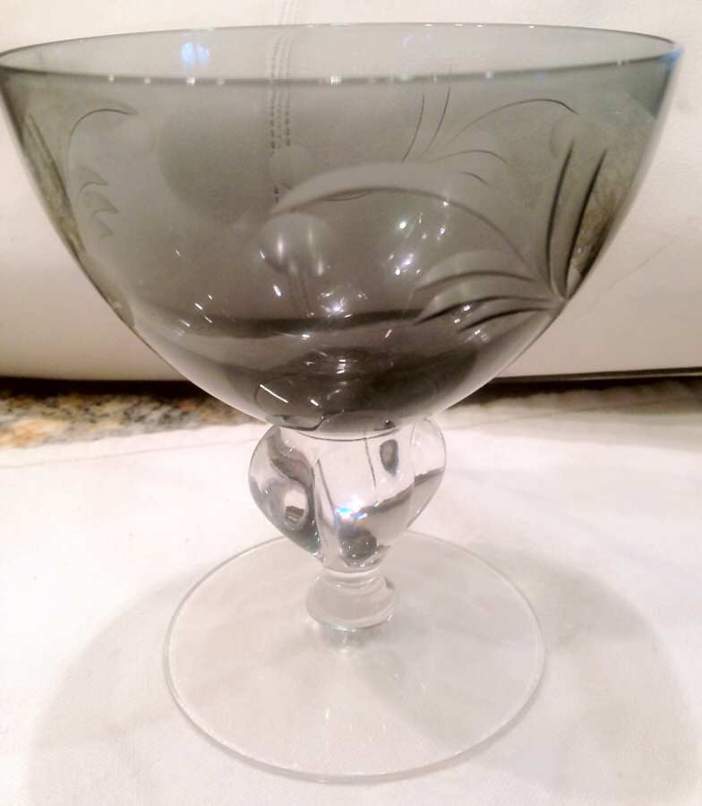 Cut 1213 Champagne/Tall Sherbet by Seneca-1