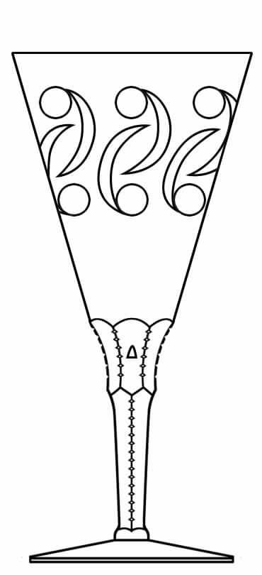 Cut 1330 1-2 Water Goblet by Seneca-1