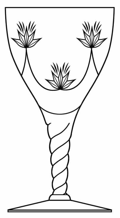 Cut 1357 Water Goblet by Seneca-1