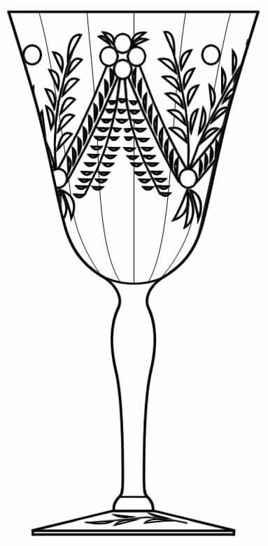 Cut 1823 Water Goblet by Seneca-1