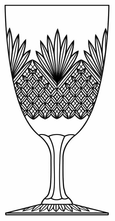 Cut 220 Water Goblet by Seneca-1