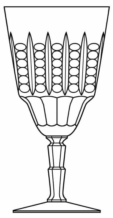 Cut 221 Water Goblet by Seneca-1