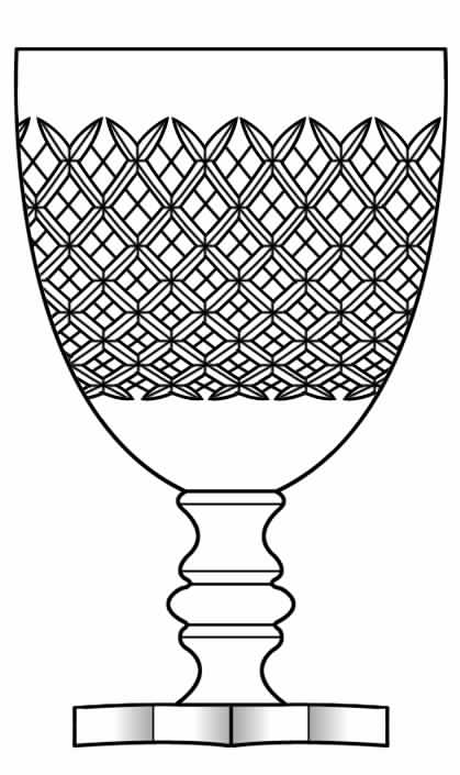 Cut 228 Water Goblet by Seneca-1