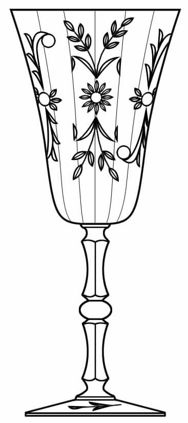Cut 287 Water Goblet by Seneca-1