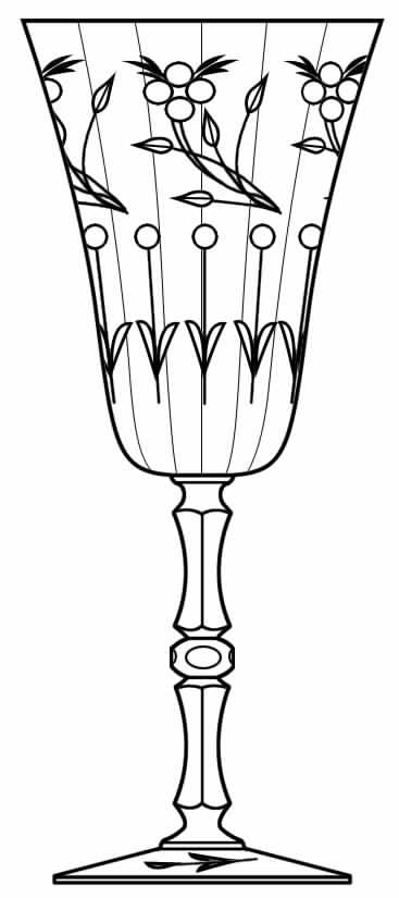 Cut 299 Water Goblet by Seneca-1