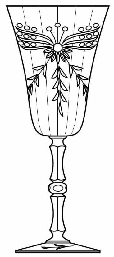 Cut #300 Water Goblet by Seneca-1