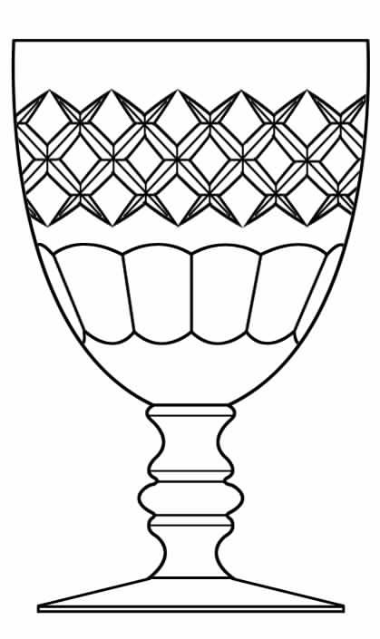 Cut 338 Water Goblet by Seneca-1