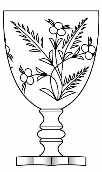 Cut 342 Water Goblet by Seneca-1