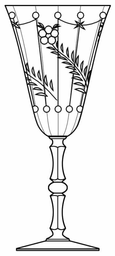 Cut 369 Water Goblet by Seneca-1