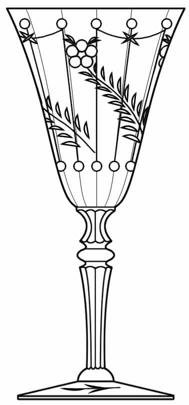 Cut 369 Water Goblet by Seneca-1