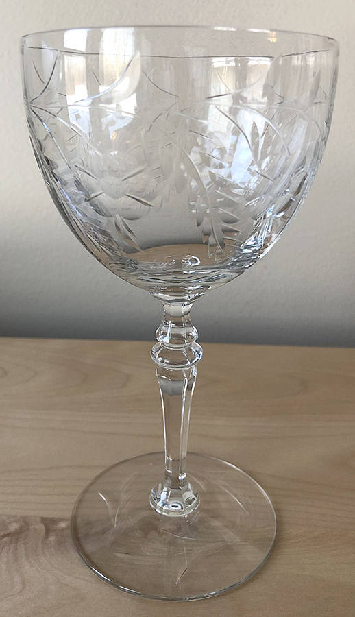 Cut 371 Water Goblet by Seneca-1