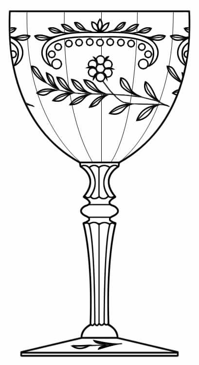 Cut 372 Water Goblet by Seneca-1