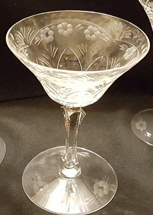 Cut 414 Champagne/Tall Sherbet by Seneca-1