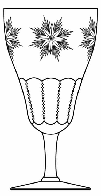 Cut 460 Water Goblet by Seneca-1
