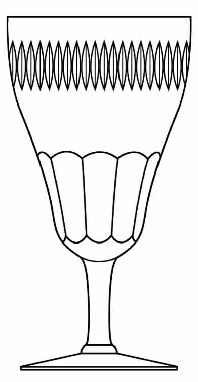 Cut 462 Water Goblet by Seneca-1