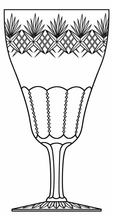 Cut 468 Water Goblet by Seneca-1