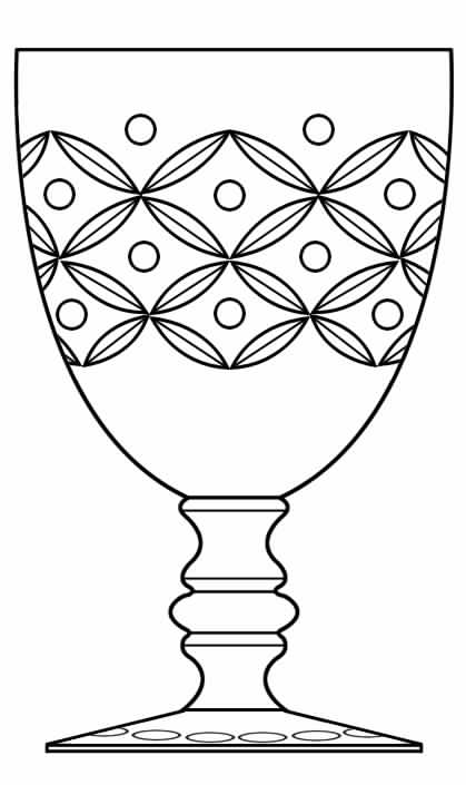 Cut 532 Water Goblet by Seneca-1
