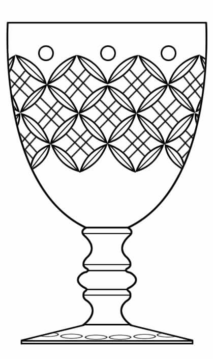 Cut 533 Water Goblet by Seneca-1