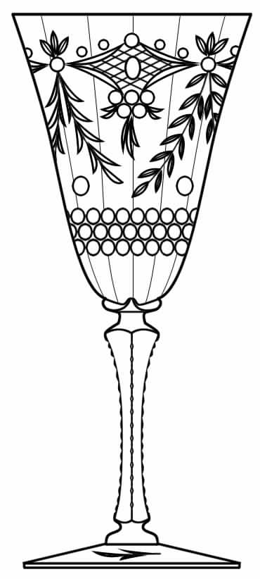 Cut 583 Water Goblet by Seneca-1