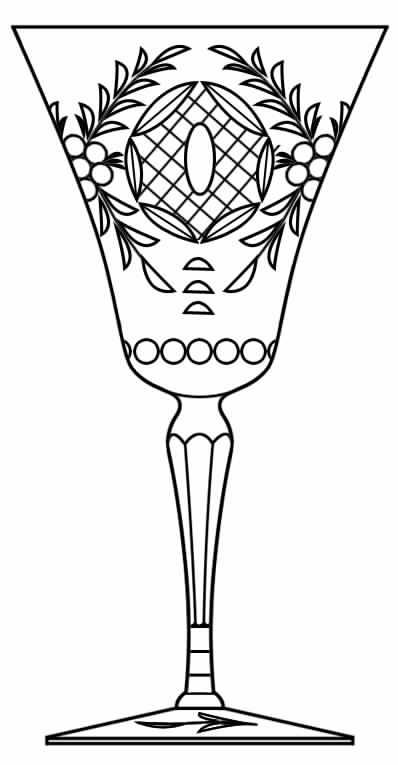 Cut 597 Water Goblet by Seneca-1