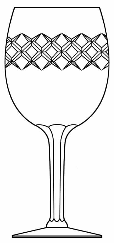 Cut 606 Water Goblet by Seneca-1