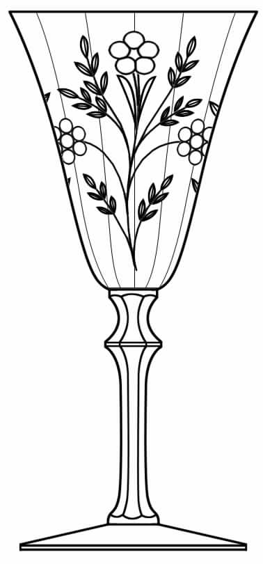 Cut 61 Water Goblet by Seneca-1