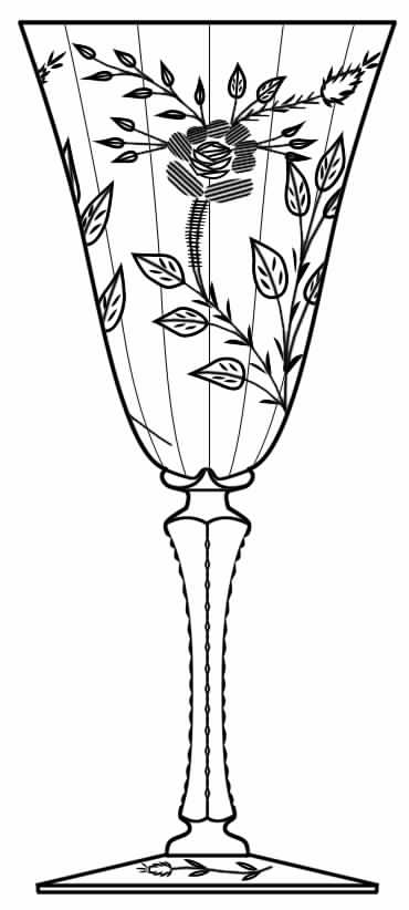 Cut 619 Water Goblet by Seneca-1
