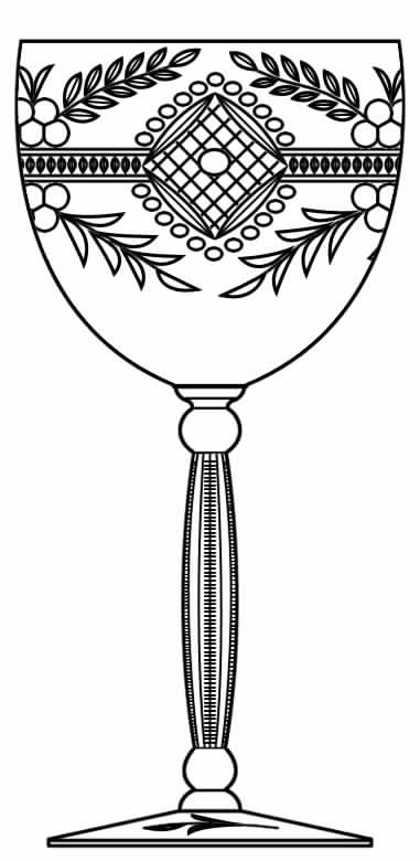 Cut 622 Water Goblet by Seneca-1