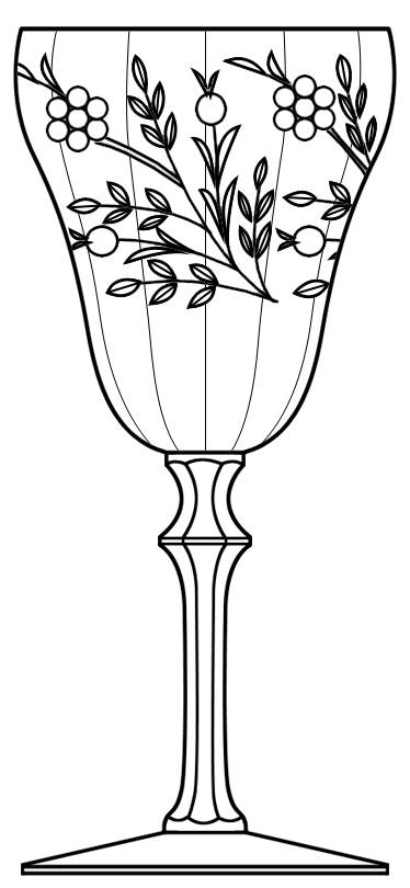 Cut 64 Water Goblet by Seneca-1