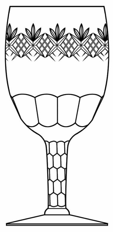 Cut 667 Water Goblet by Seneca-1