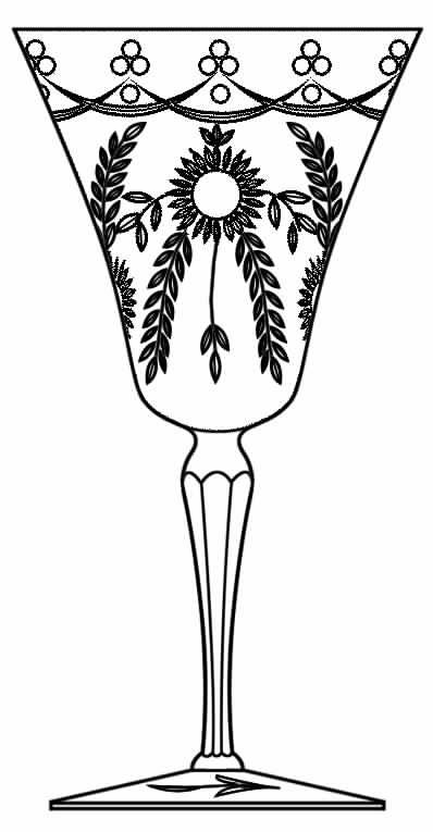 Cut 692 (Stem 180) Water Goblet by Seneca-1